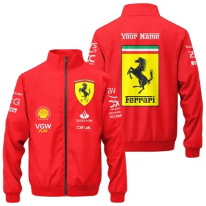 Scuderia Ferrari F1 Stand Collar Jacket, All Over Print Jacket Scuderia Ferrari CAR422040925117