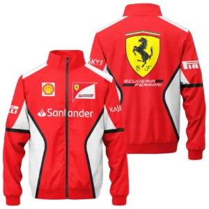 Scuderia Ferrari F1 Stand Collar Jacket, All Over Print Jacket Scuderia Ferrari CAR422040925119