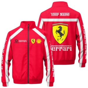 Scuderia Ferrari F1 Stand Collar Jacket, All Over Print Jacket Scuderia Ferrari CAR422040925123