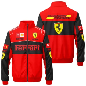 Scuderia Ferrari F1 Stand Collar Jacket, All Over Print Jacket Scuderia Ferrari CAR422040925126