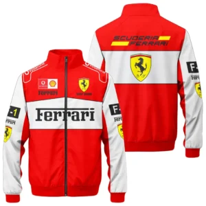 Scuderia Ferrari F1 Stand Collar Jacket, All Over Print Jacket Scuderia Ferrari CAR422040925127