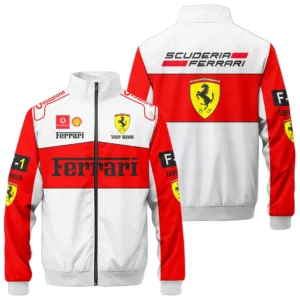Scuderia Ferrari F1 Stand Collar Jacket, All Over Print Jacket Scuderia Ferrari CAR422040925128