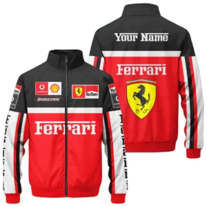 Scuderia Ferrari F1 Stand Collar Jacket, All Over Print Jacket Scuderia Ferrari CAR422040925129