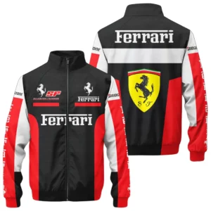 Scuderia Ferrari F1 Stand Collar Jacket, All Over Print Jacket Scuderia Ferrari CAR422040925132