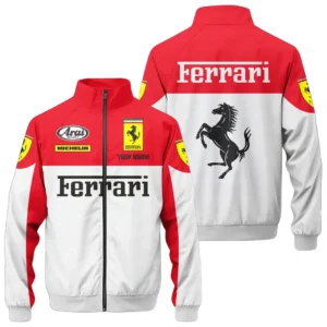 Scuderia Ferrari F1 Stand Collar Jacket, All Over Print Jacket Scuderia Ferrari CAR422040925133