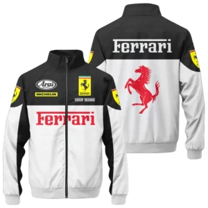 Scuderia Ferrari F1 Stand Collar Jacket, All Over Print Jacket Scuderia Ferrari CAR422040925134