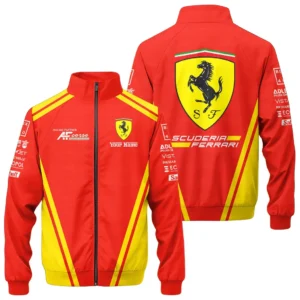 Scuderia Ferrari F1 Stand Collar Jacket, All Over Print Jacket Scuderia Ferrari CAR422040925135