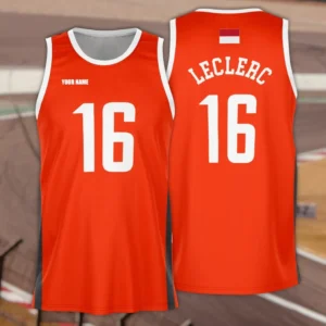 Charles Leclerc Ferrari F1 Jersey, All Over Print Basketball Jersey CAR437041625557