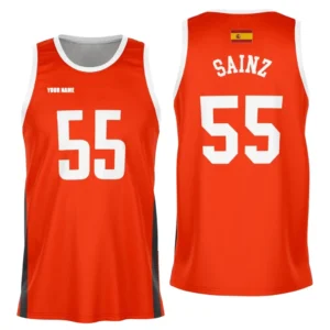 Sainz Atlassian Williams Racing F1 Jersey, All Over Print Basketball Jersey CAR437041625563
