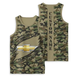 Chevrolet Tank Top Camo Style, All Over Print Tank Top For Men CHTT1804042025