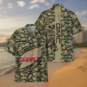GMC Hawaiian Shirt Style Camo Oversized Hawaiian CAR210040825704