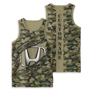 Honda Tank Top Camo Style, All Over Print Tank Top For Men HDTT3004042025