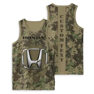 Honda Tank Top Camo Style, All Over Print Tank Top For Men HDTT3004052025