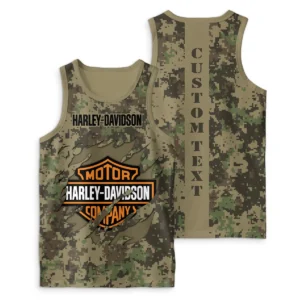 Harley Davidson Tanktop Style Camo, Unisex Gym Tank Top Trending Summer CAR04022025001