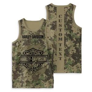 Harley Davidson Tanktop Style Camo, Unisex Gym Tank Top Trending Summer CAR04022025003