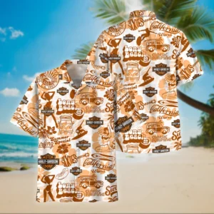 Harley Davidson Hawaiian Shirt Style Vintage Oversized, Unisex Hawaiian Shirt Summer CAR04042025666