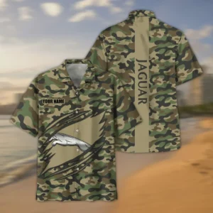 Jaguar Hawaiian Shirt Style Camo Oversized Hawaiian CAR210040825710