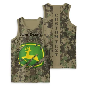 John Deere Tanktop Style Camo, Unisex Gym Tank Top Trending Summer CAR04022025000