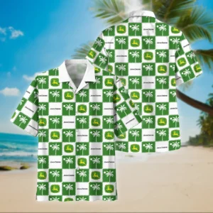 John Deere Hawaiian Shirt Style Vintage Oversized, Unisex Hawaiian Shirt Summer CAR04042025681