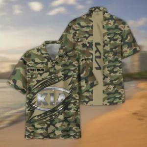 KIA Hawaiian Shirt Style Camo Oversized Hawaiian CAR210040825713