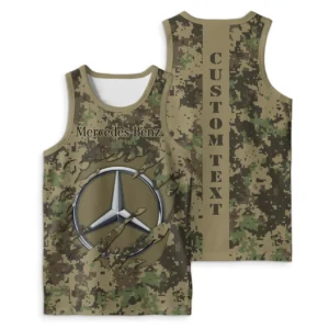 Mercedes Benz Tank Top Camo Style, All Over Print Tank Top For Men MBTT4604052025