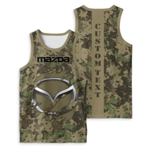 Mazda Tank Top Camo Style, All Over Print Tank Top For Men MZTT4504052025