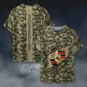 Porsche T-Shirt Style Camo Oversized, All over print Shirt CAR210040825730