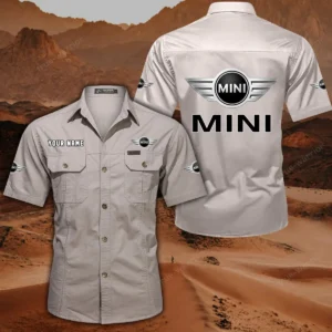 Mini Short Sleeved Shirt, All Over Print Button Shirt CAR444052625783 - Off-White