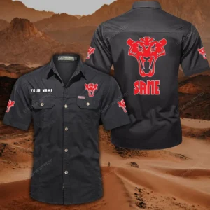 Same Short Sleeved Shirt, All Over Print Button Shirt CAR444052625882 - Black