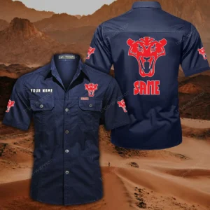 Same Short Sleeved Shirt, All Over Print Button Shirt CAR444052625882 - Dark Blue