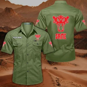 Same Short Sleeved Shirt, All Over Print Button Shirt CAR444052625882 - Fruit Green