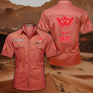 Same Short Sleeved Shirt, All Over Print Button Shirt CAR444052625882 - Red