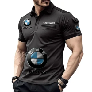 BMW Pocket Polo Shirt, All Over Print Shirt For BMW Fan CAR450051325333 - Black