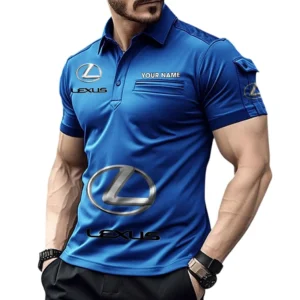 Lexus Pocket Polo Shirt, All Over Print Shirt For Lexus Fan CAR450051325345 - Blue