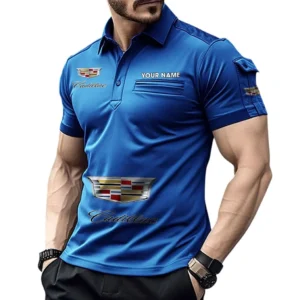 Cadilac Pocket Polo Shirt, All Over Print Shirt For Cadilac Fan CAR450051325346 - Blue