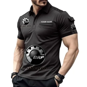 BRP Pocket Polo Shirt, All Over Print Shirt For BRP Fan CAR450051325347 - Black