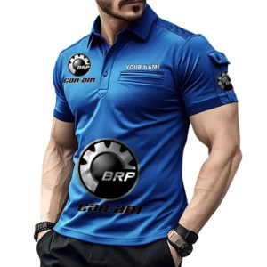 BRP Pocket Polo Shirt, All Over Print Shirt For BRP Fan CAR450051325347 - Blue