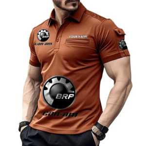BRP Pocket Polo Shirt, All Over Print Shirt For BRP Fan CAR450051325347 - Orange
