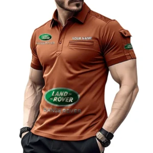 Land Rover Pocket Polo Shirt, All Over Print Shirt For Land Rover Fan CAR450051325348 - Orange