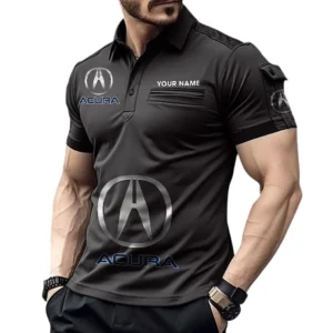 Acura Pocket Polo Shirt, All Over Print Shirt For Acura Fan CAR450051325353 - Black