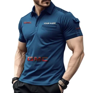 Gmc Pocket Polo Shirt, All Over Print Shirt For Gmc Fan CAR450051325354 - Navy Blue