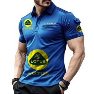 Lotus Pocket Polo Shirt, All Over Print Shirt For Lotus Fan CAR450051325355 - Blue