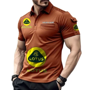 Lotus Pocket Polo Shirt, All Over Print Shirt For Lotus Fan CAR450051325355 - Orange