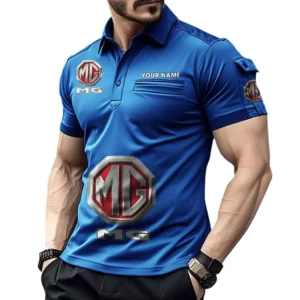 Mg Pocket Polo Shirt, All Over Print Shirt For Mg Fan CAR450051325356 - Blue