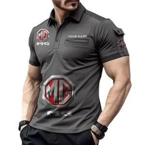 Mg Pocket Polo Shirt, All Over Print Shirt For Mg Fan CAR450051325356 - Gray