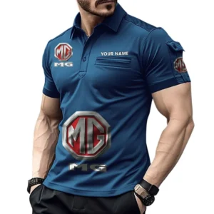 Mg Pocket Polo Shirt, All Over Print Shirt For Mg Fan CAR450051325356 - Navy Blue