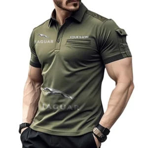 Jaguar Pocket Polo Shirt, All Over Print Shirt For Jaguar Fan CAR450051325359 - Green