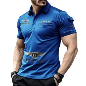 Bentley Pocket Polo Shirt, All Over Print Shirt For Bentley Fan CAR450051325363 - Blue