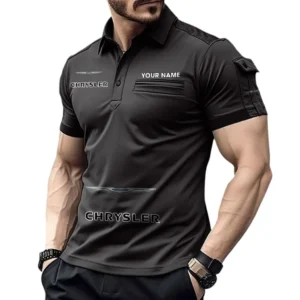 Chrysler Pocket Polo Shirt, All Over Print Shirt For Chrysler Fan CAR450051325365 - Black