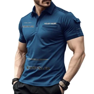 Chrysler Pocket Polo Shirt, All Over Print Shirt For Chrysler Fan CAR450051325365 - Navy Blue